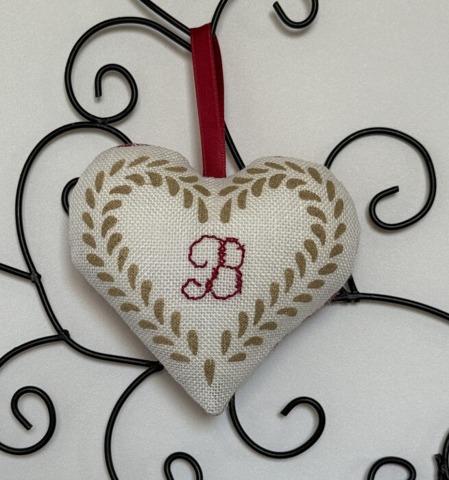 B. Kelsch, pochoir et broderie.