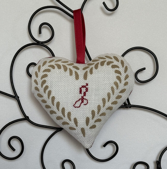 J. Kelsch, pochoir et broderie.