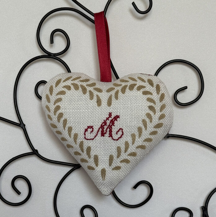 M. Kelsch, pochoir et broderie.