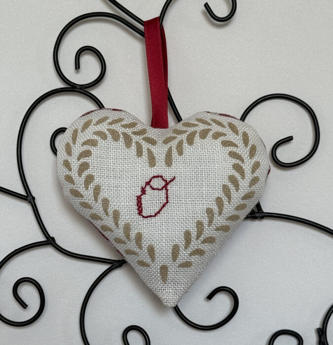 O. Kelsch, pochoir et broderie.
