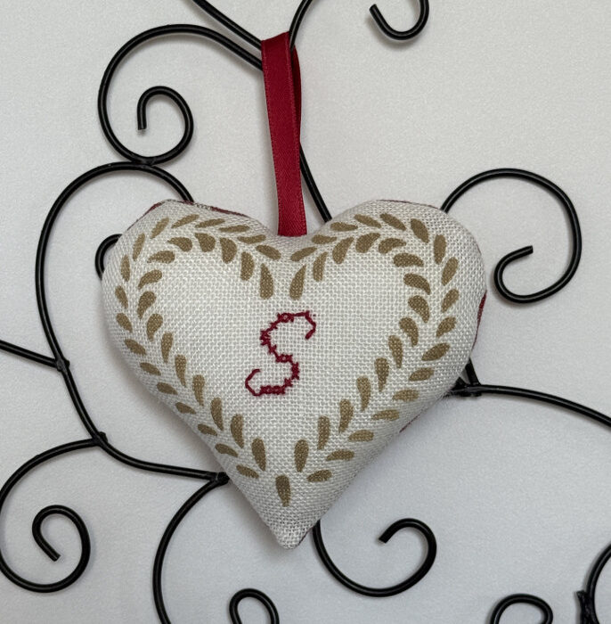 S. Kelsch, pochoir et broderie.